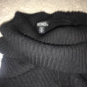 Adorable Turtle Neck Sweater with Cold Shoulder